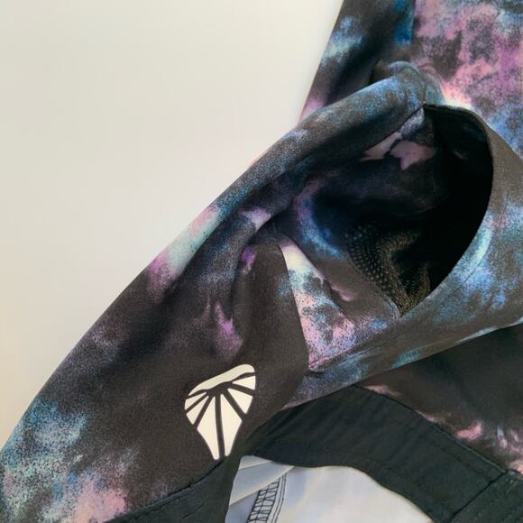 O'rageous Black Blue Purple Swim Board Shorts with Pockets Juniors Medium - Picture 9 of 10